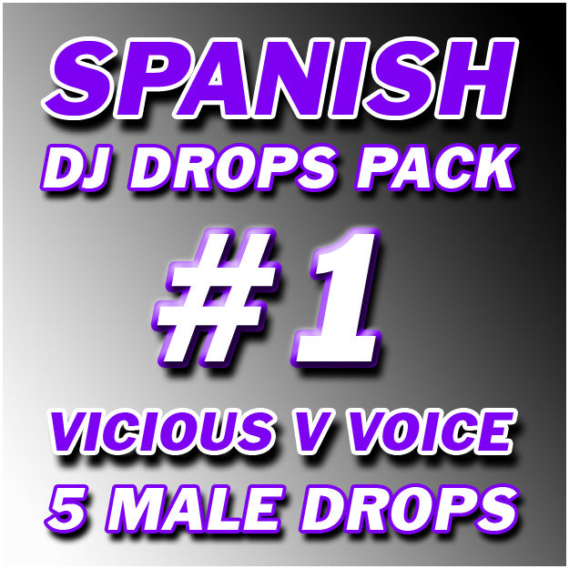 Spanish DJ Drops Pack #1 - Male Voice